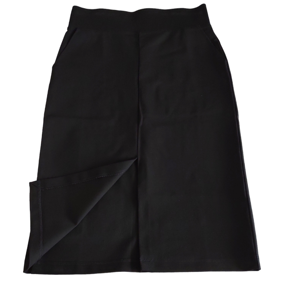 Brass Size Large Durable Waist Band Tail Slit Pencil Skirt